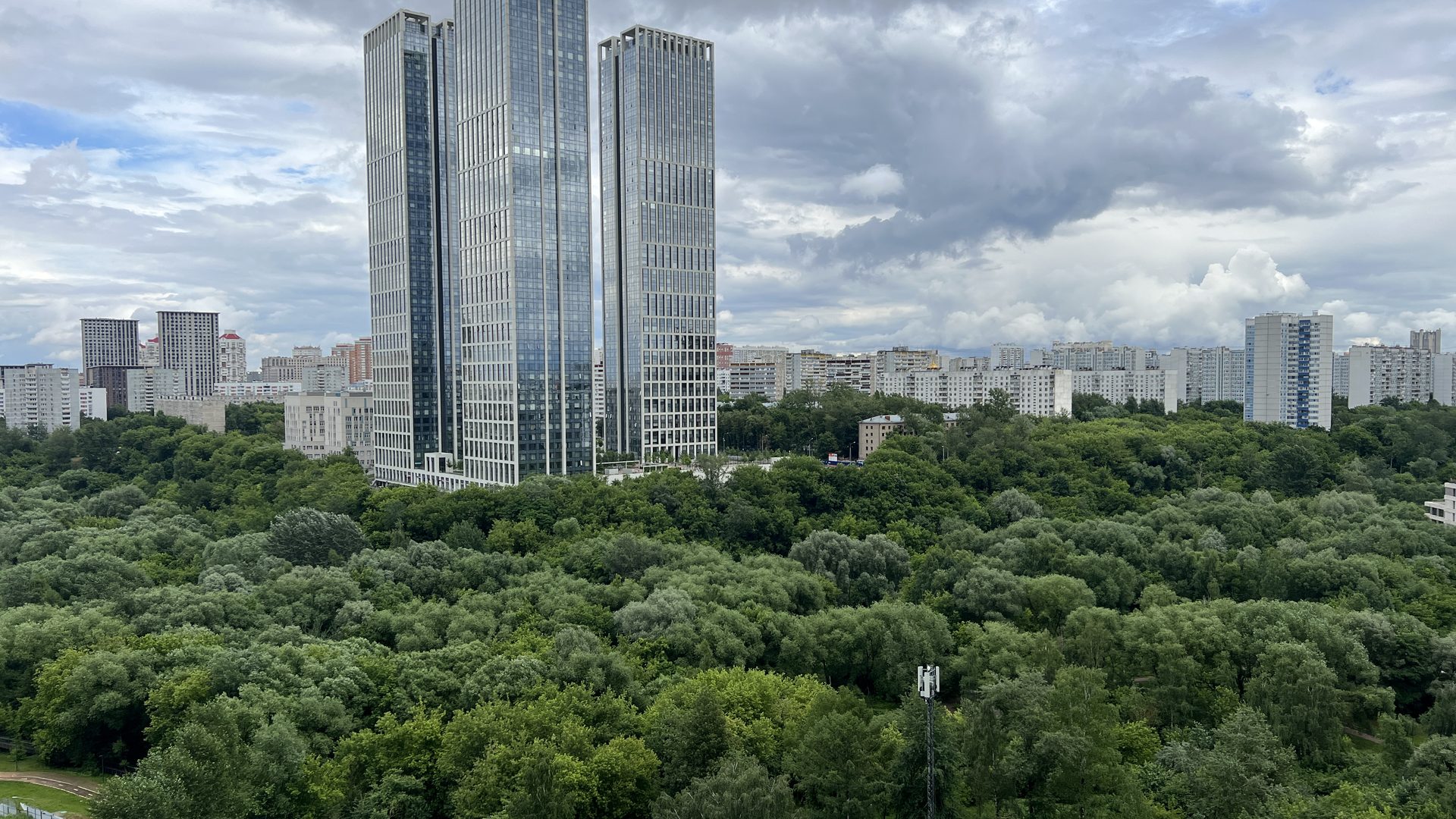 Вид из квартиры в ЖК Событие